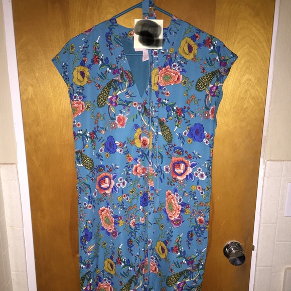Knee Length Hawaii Print Dress - Picture 1 of 1